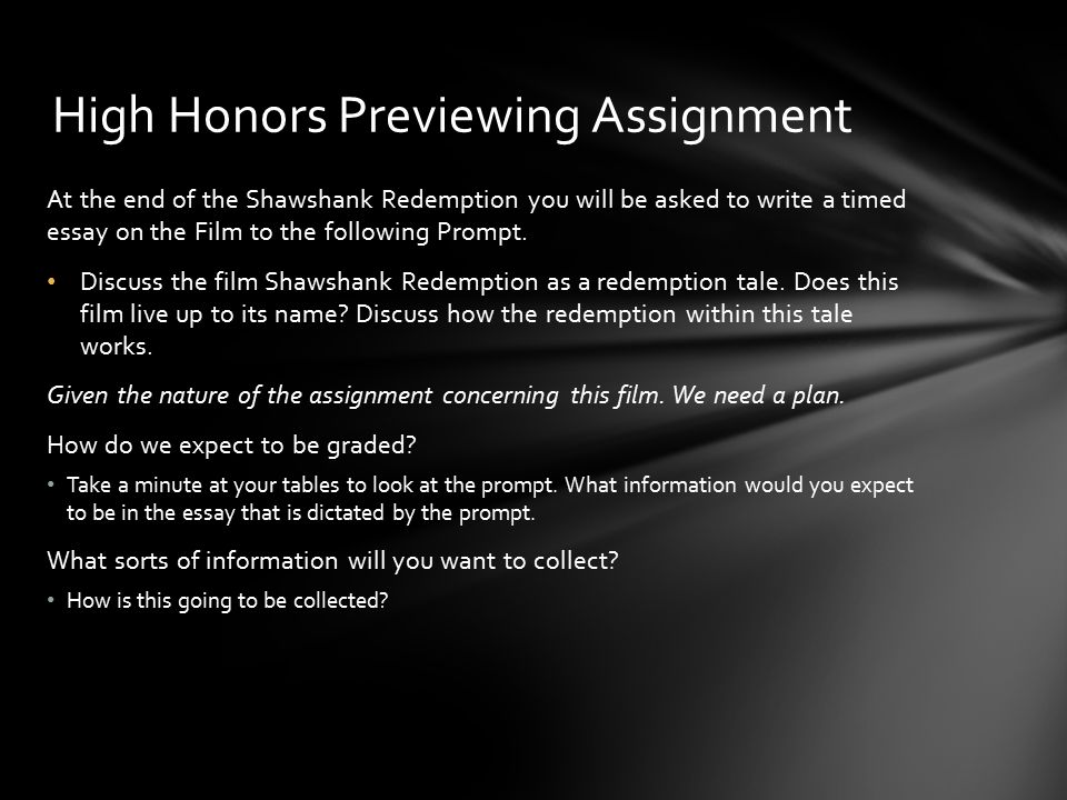 The Shawshank Redemption Analysis Essay Essay